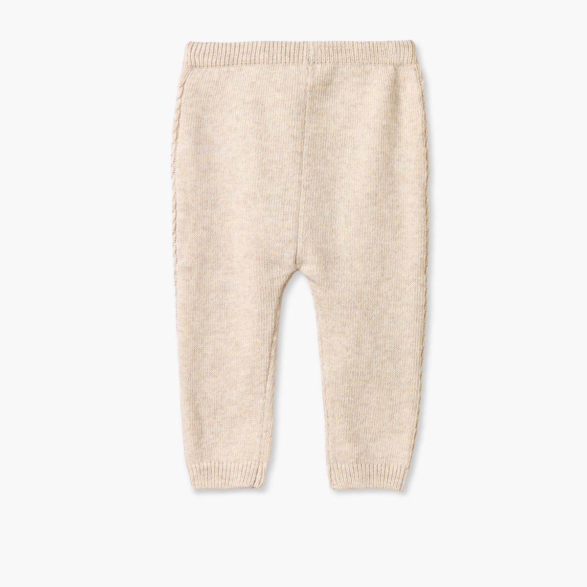 Giggles Collared Long Sleeves Cardigan and Jogger Set with Knitted Texture
