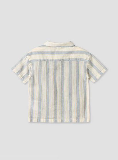 Giggles Collared Short Sleeves Shirt and Shorts Set with Stripes-baby-boys-clothing-setsandcoords-image-5