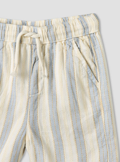 Giggles Collared Short Sleeves Shirt and Shorts Set with Stripes-baby-boys-clothing-setsandcoords-image-7
