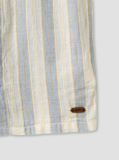 Giggles Collared Short Sleeves Shirt and Shorts Set with Stripes-baby-boys-clothing-setsandcoords-image-9