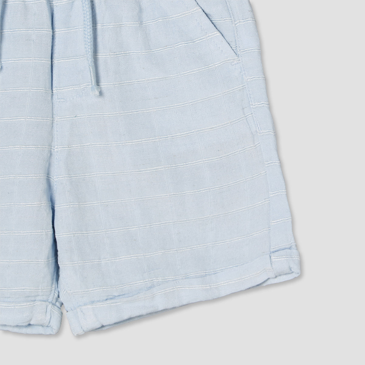 Giggles Collared Short Sleeves T-shirt and Shorts Set with Striped Design