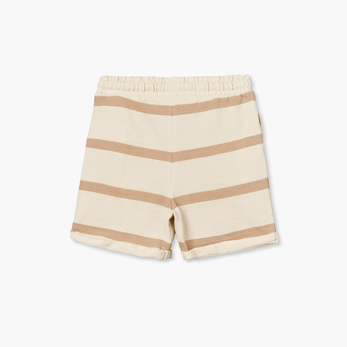 Giggles Henley Neck Short Sleeves T-shirt and Shorts Set with Stripes