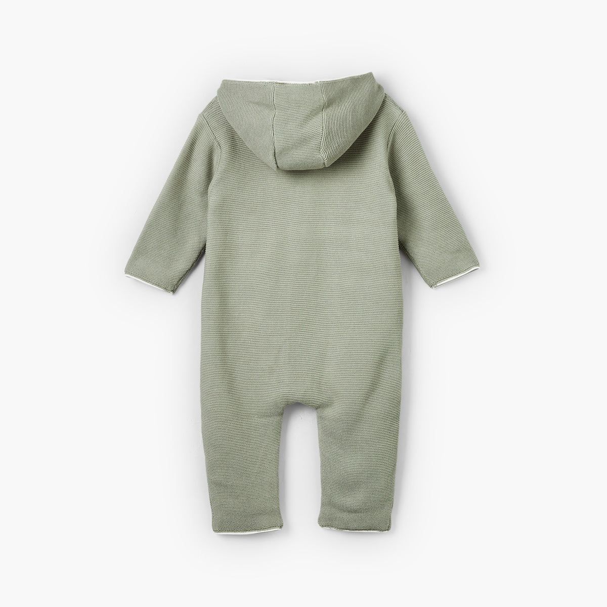 Giggles Hooded Long Sleeves Romper with Button Closure