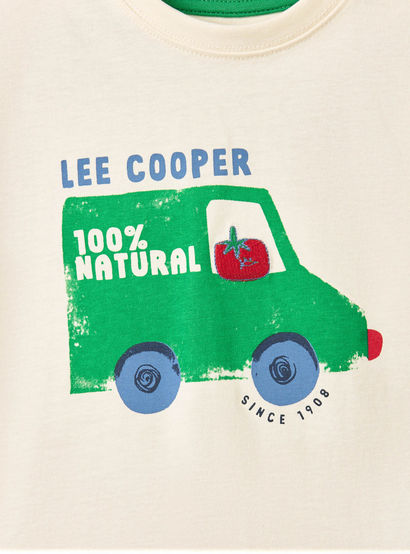 Lee Cooper Crew Neck Short Sleeves T-shirt and Shorts Set with Graphic Print-baby-boys-clothing-setsandcoords-image-7