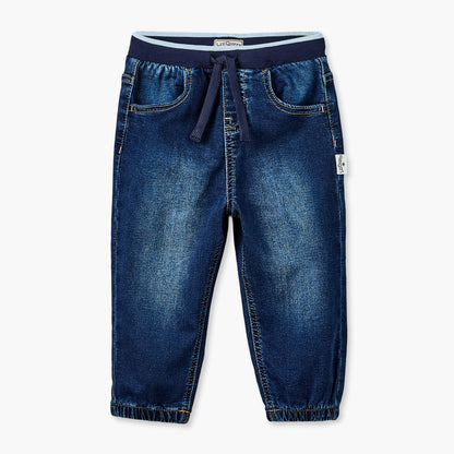 Lee Cooper Elasticated Waistband Jeans with Pockets