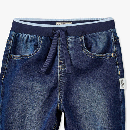 Lee Cooper Elasticated Waistband Jeans with Pockets