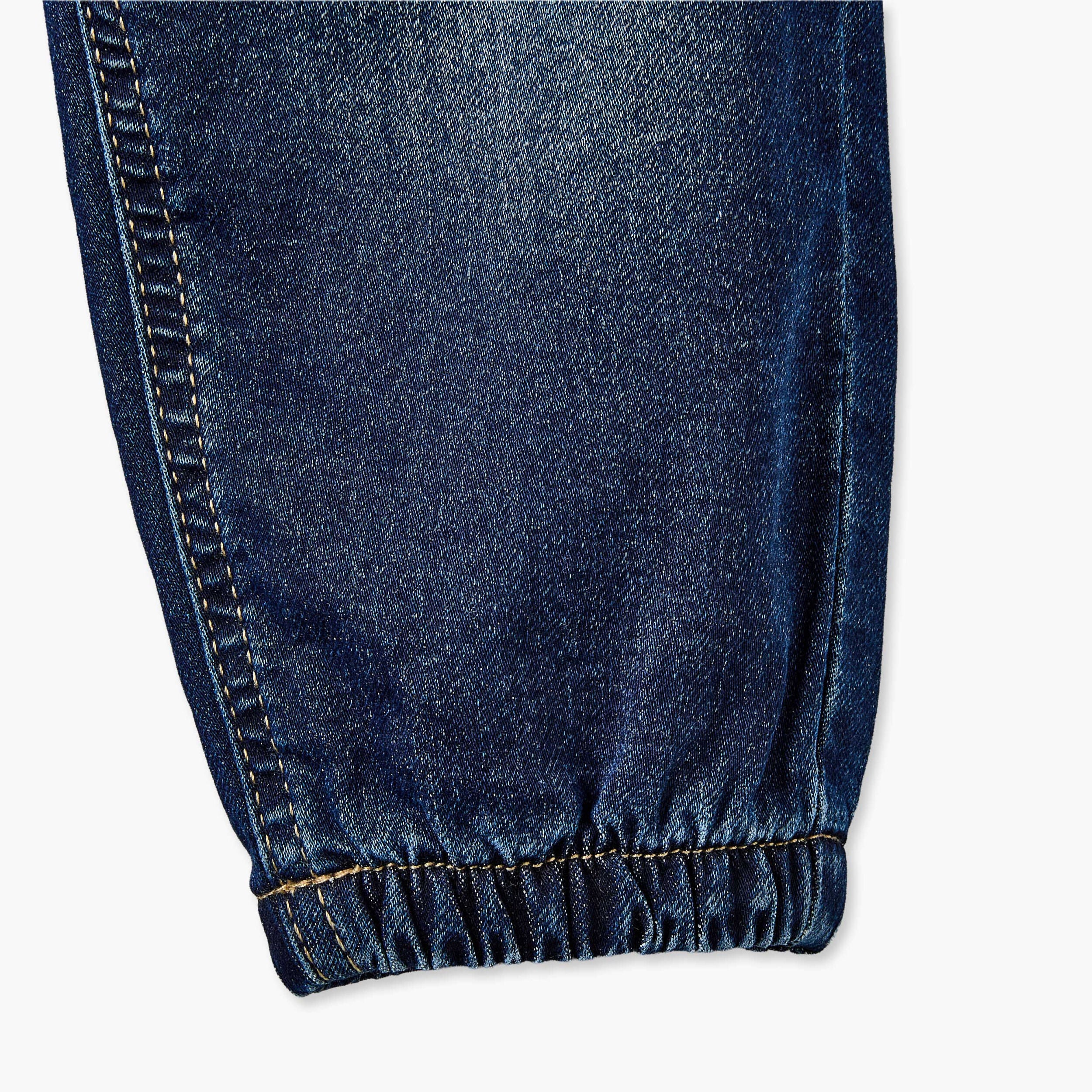 Lee Cooper Elasticated Waistband Jeans with Pockets