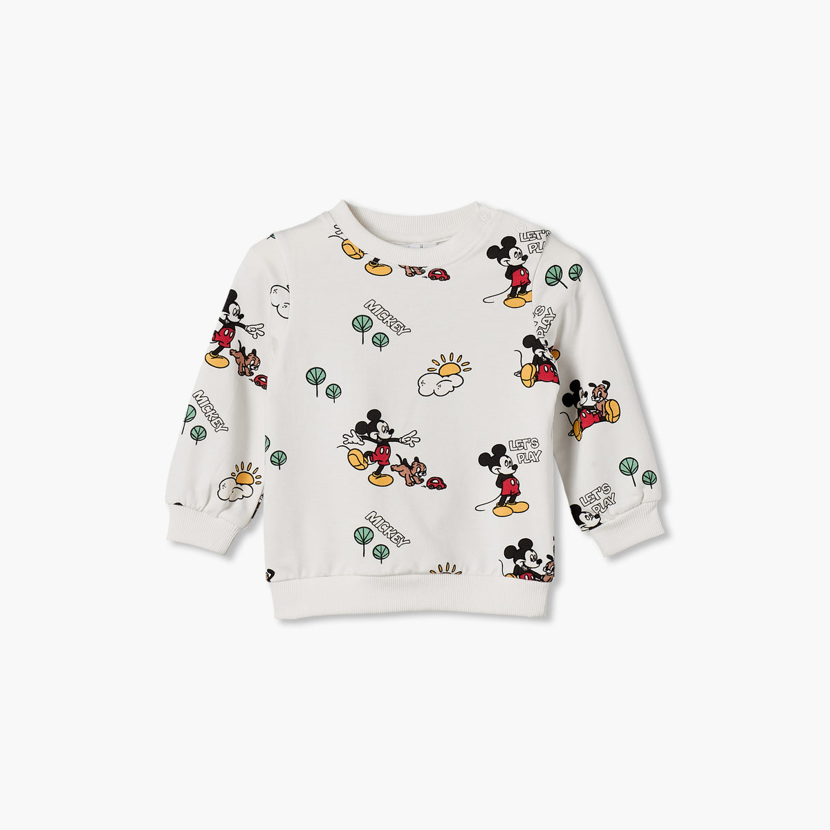 Disney Winnie the Pooh Print Sweatshirt with Long Sleeves
