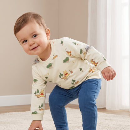 Disney Winnie the Pooh Print Sweatshirt with Long Sleeves