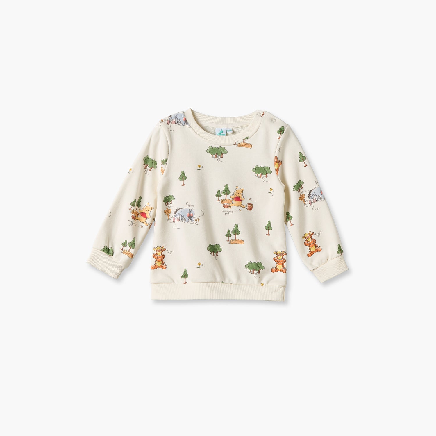 Disney Winnie the Pooh Print Sweatshirt with Long Sleeves
