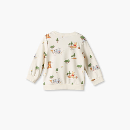 Disney Winnie the Pooh Print Sweatshirt with Long Sleeves
