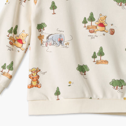 Disney Winnie the Pooh Print Sweatshirt with Long Sleeves