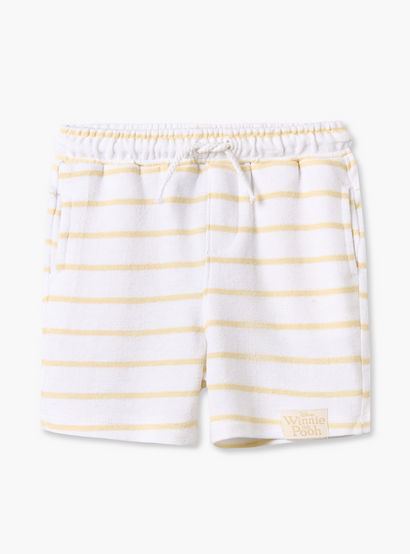 Disney Crew Neck Short Sleeves T-shirt and Shorts Set with Winnie The Pooh Applique-baby-boys-clothing-setsandcoords-image-4