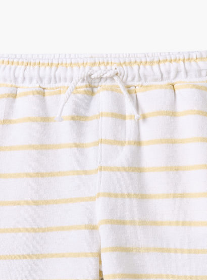 Disney Crew Neck Short Sleeves T-shirt and Shorts Set with Winnie The Pooh Applique-baby-boys-clothing-setsandcoords-image-9