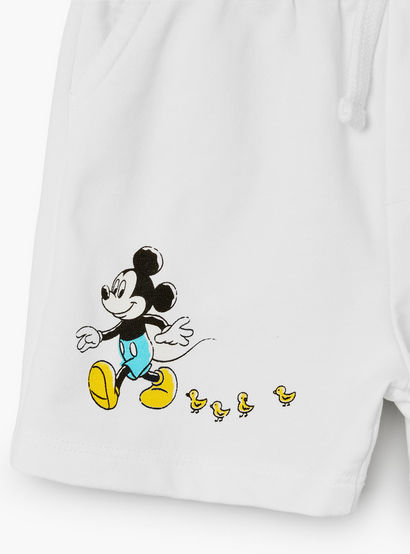 Disney Crew Neck Short Sleeves T-shirt and Shorts Set with Mickey Mouse Print-baby-boys-clothing-setsandcoords-image-10
