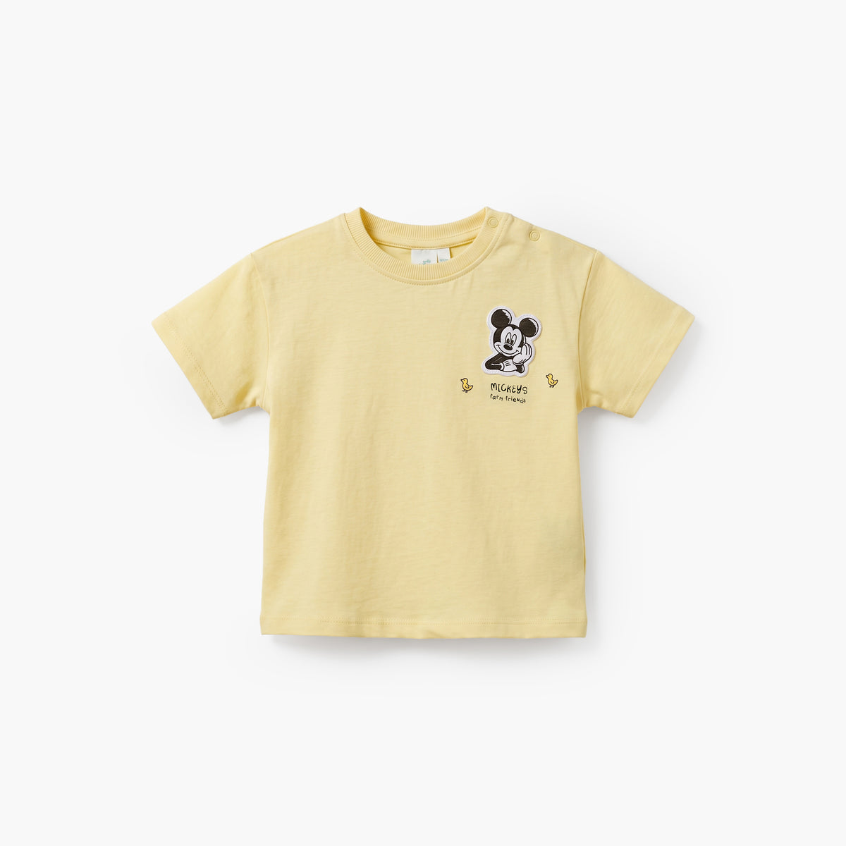 Disney Crew Neck Short Sleeves T-shirt and Shorts Set with Mickey Mouse Print