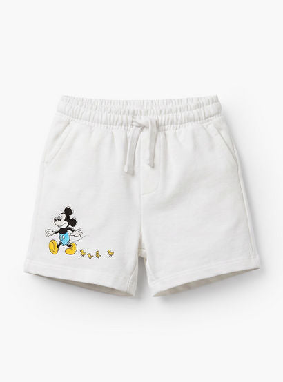 Disney Crew Neck Short Sleeves T-shirt and Shorts Set with Mickey Mouse Print-baby-boys-clothing-setsandcoords-image-4