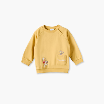 Disney Crew Neck Long Sleeves Sweatshirt and Trousers Set with Winnie the Pooh Print