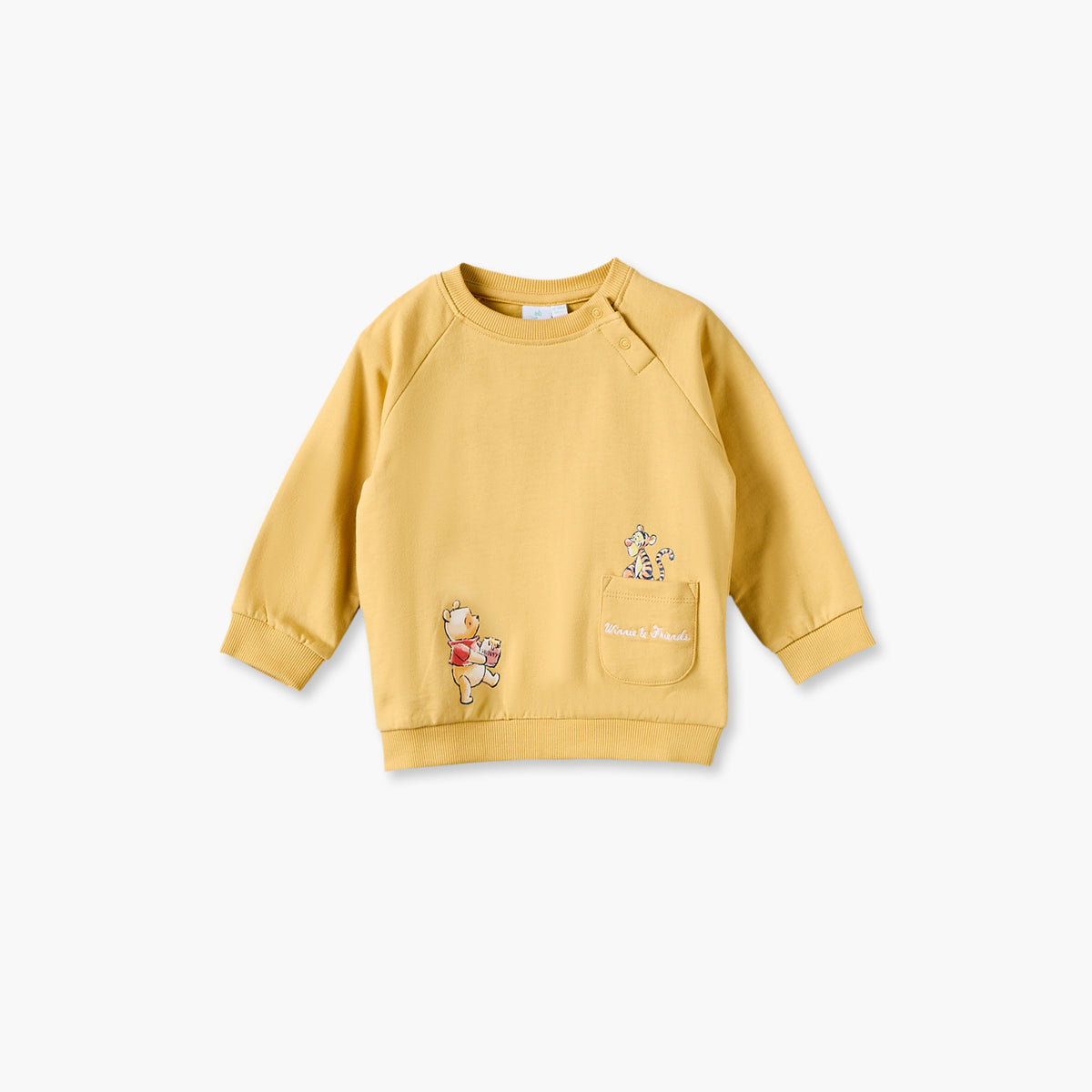 Disney Crew Neck Long Sleeves Sweatshirt and Trousers Set with Winnie the Pooh Print