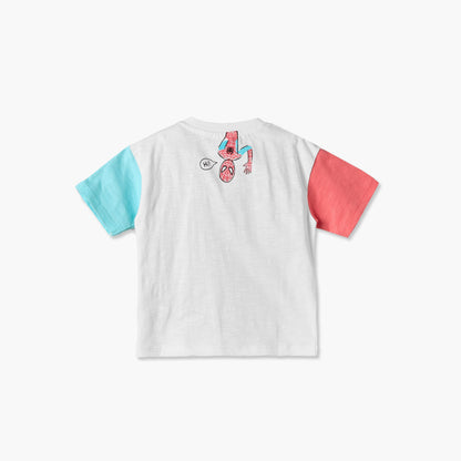 Crew Neck Short Sleeves T-shirt and Shorts Set with Spider-Man Print