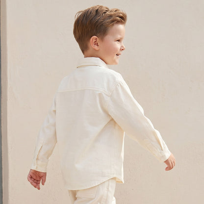 Juniors Long Sleeves Shirt with Textured Design