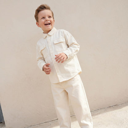 Juniors Long Sleeves Shirt with Textured Design