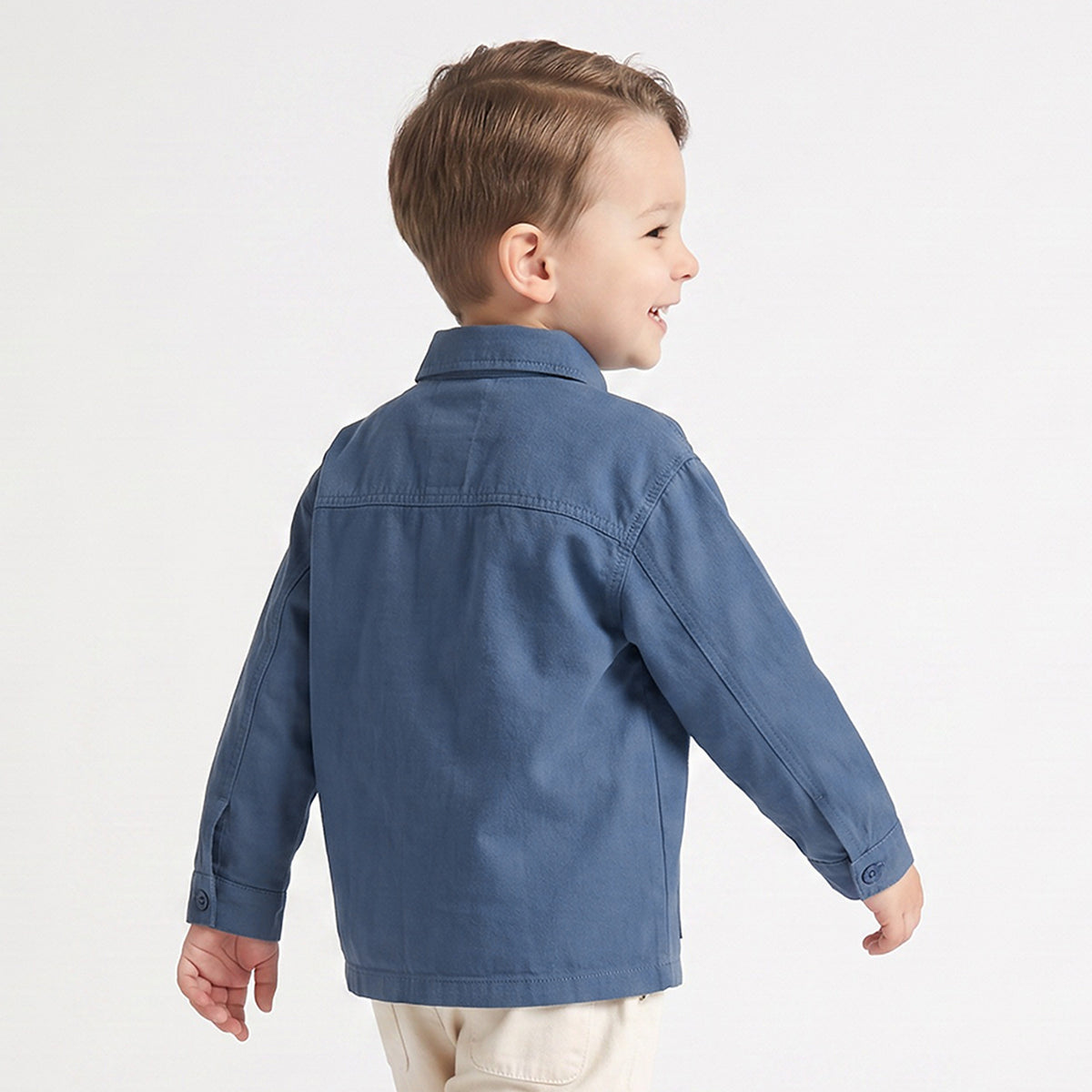 Juniors Long Sleeves Shirt with Patch Accent