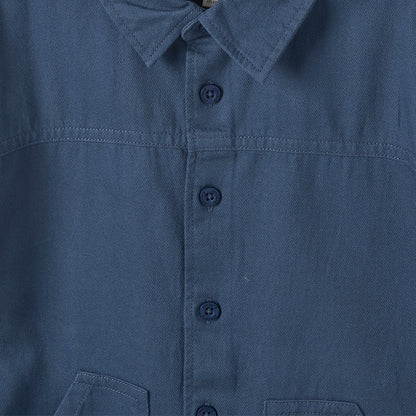 Juniors Long Sleeves Shirt with Patch Accent