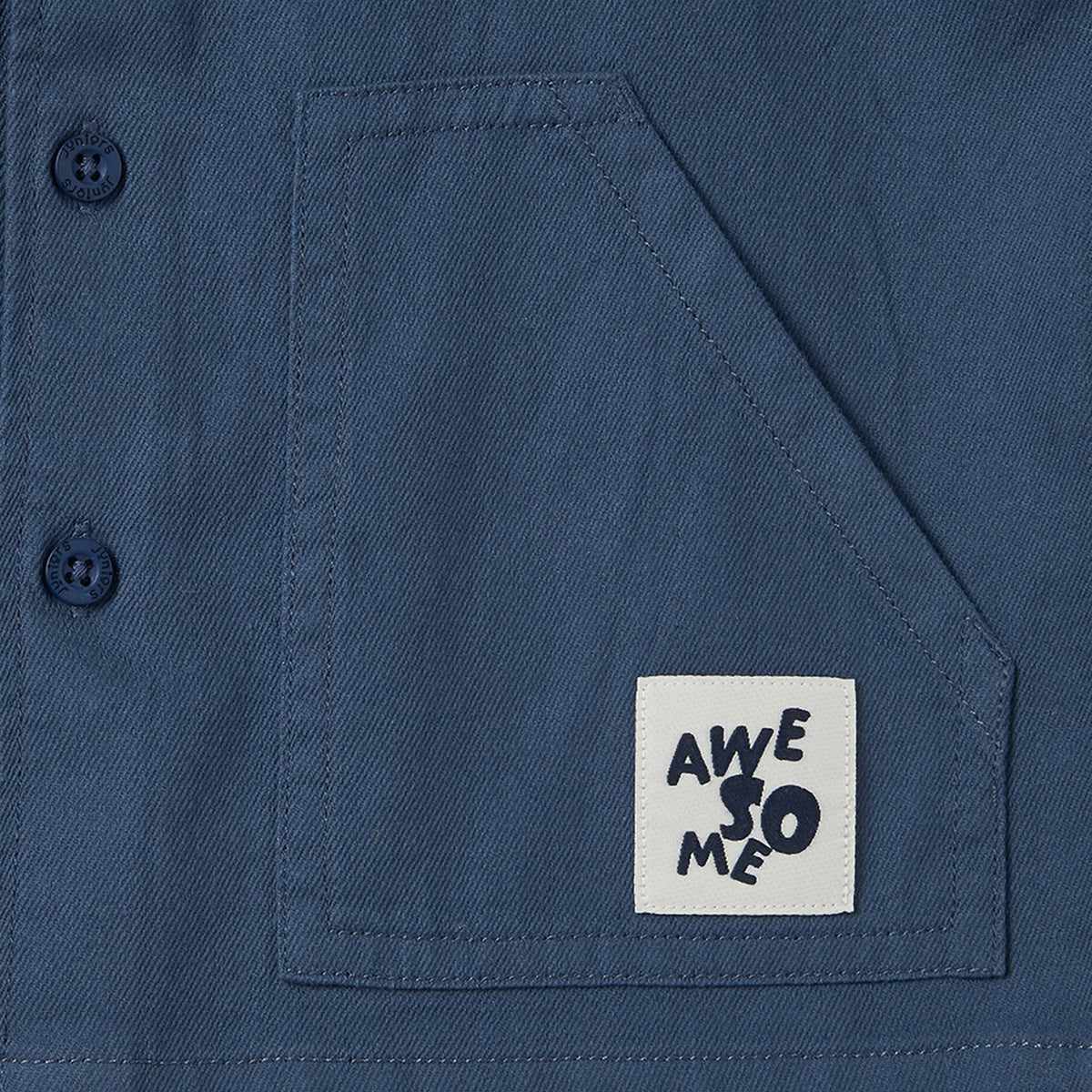 Juniors Long Sleeves Shirt with Patch Accent