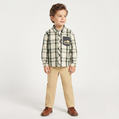 Juniors Long Sleeves Shirt with Checks