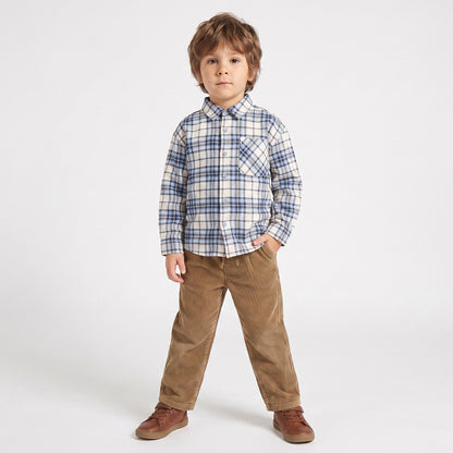 Juniors Long Sleeves Shirt with Checks
