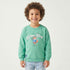 Juniors Fox Print Sweatshirt with Long Sleeves