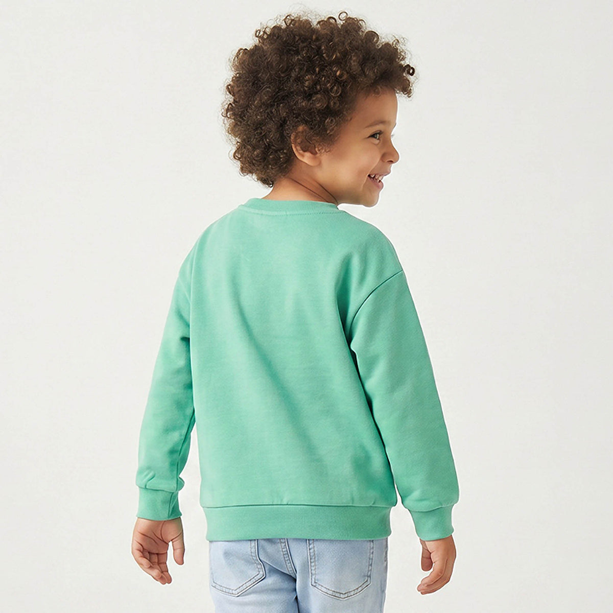 Juniors Fox Print Sweatshirt with Long Sleeves