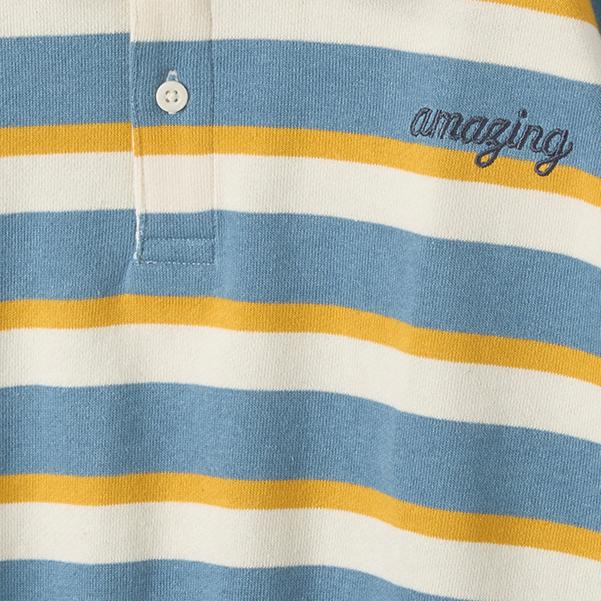 Juniors Striped Sweatshirt with Stripes Detail