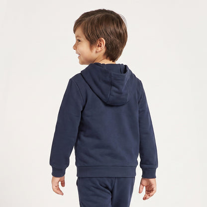 Juniors Hooded Sweatshirt with Embroidery