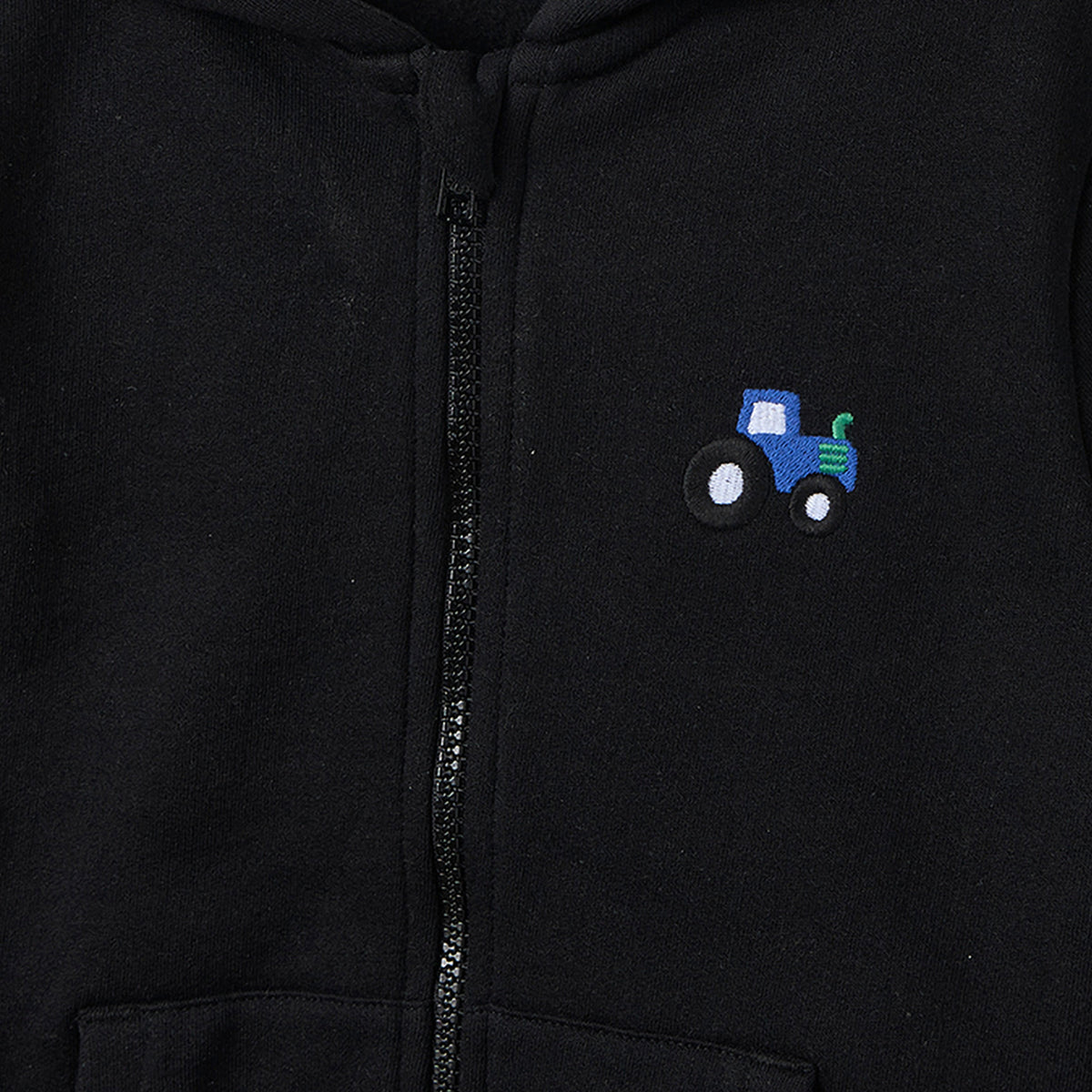 Juniors Hooded Sweatshirt with Embroidery