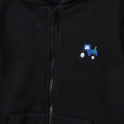 Juniors Hooded Sweatshirt with Embroidery