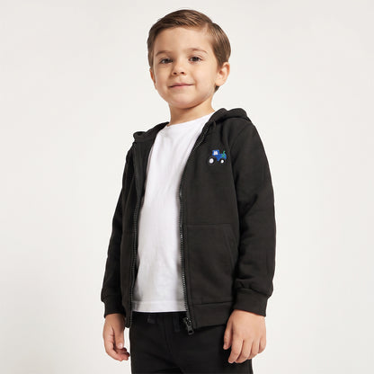 Juniors Hooded Sweatshirt with Embroidery