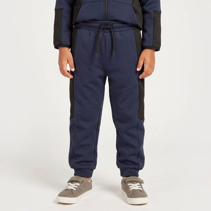 Juniors Hooded Neck Long Sleeves Jacket and Joggers Set with Kangaroo Pocket