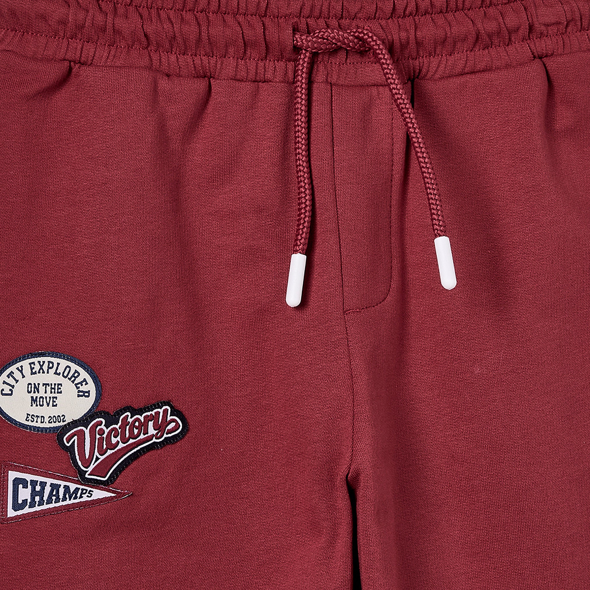 Juniors High Neck Long Sleeves Jacket and Joggers Set with Varsity Embroidery
