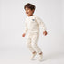 Juniors Crew Neck Long Sleeves Sweatshirt and Joggers Set with Embroidery