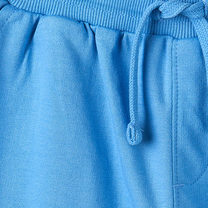 Juniors Crew Neck Short Sleeves T-shirt and Cargo Shorts Set with Colourblock Design