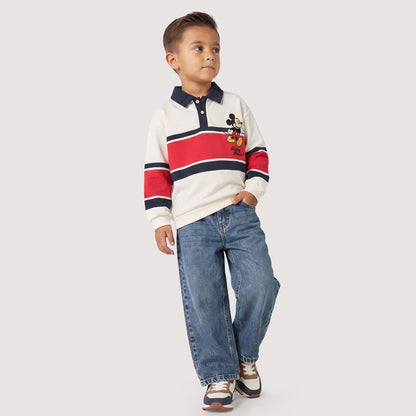 Disney Mickey Mouse Embroidered Sweatshirt with Long Sleeves