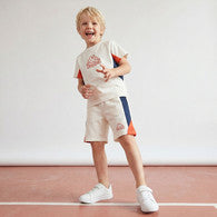 Kappa Crew Neck Short Sleeves T-shirt and Shorts Set with Logo Print-undefined-image-1
