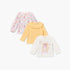 Pack of 3 Juniors Crew Neck Short Sleeves T-shirt with Assorted Prints
