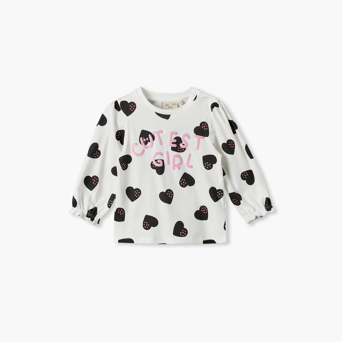 Pack of 2 Juniors Round Neck Long Sleeves Top with Assorted Design