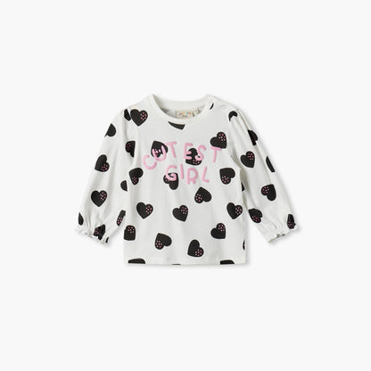 Pack of 2 Juniors Round Neck Long Sleeves Top with Assorted Design