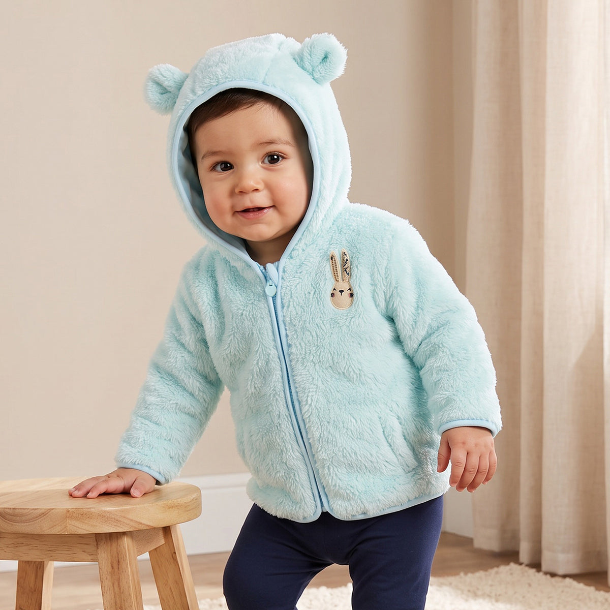 Juniors Hooded Sweatshirt with Long Sleeves
