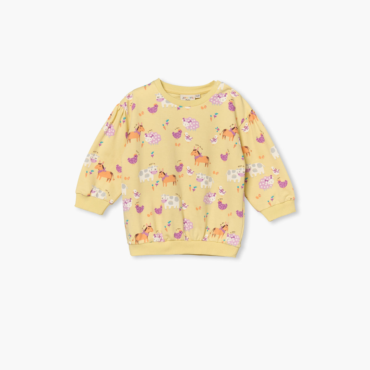 Juniors Crew Neck Long Sleeves Sweatshirt and Leggings Set with Floral Print