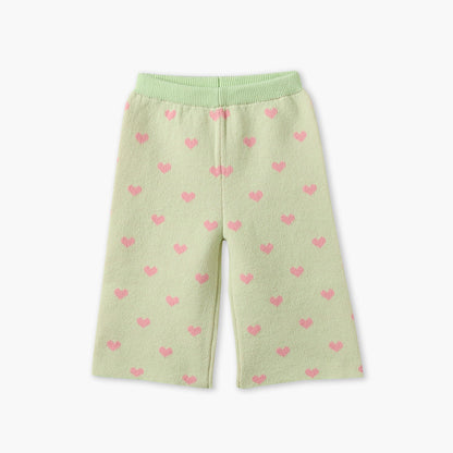 Juniors Crew Neck Long Sleeves Sweater and Pants Set with Bunny Motif
